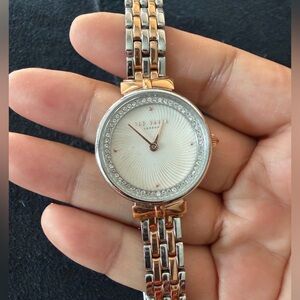 Ted Baker Women's Two-Tone Silver and Rose Gold Watch